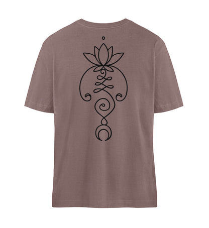 Organic Unisex Relaxed T-Shirt UNALOME LOTUS III Kaffa Coffee