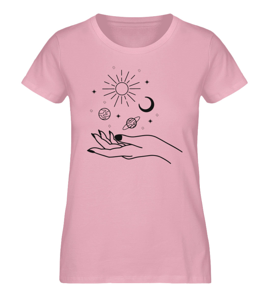 Organic Damen T-Shirt SYMBOLS Cotton Pink