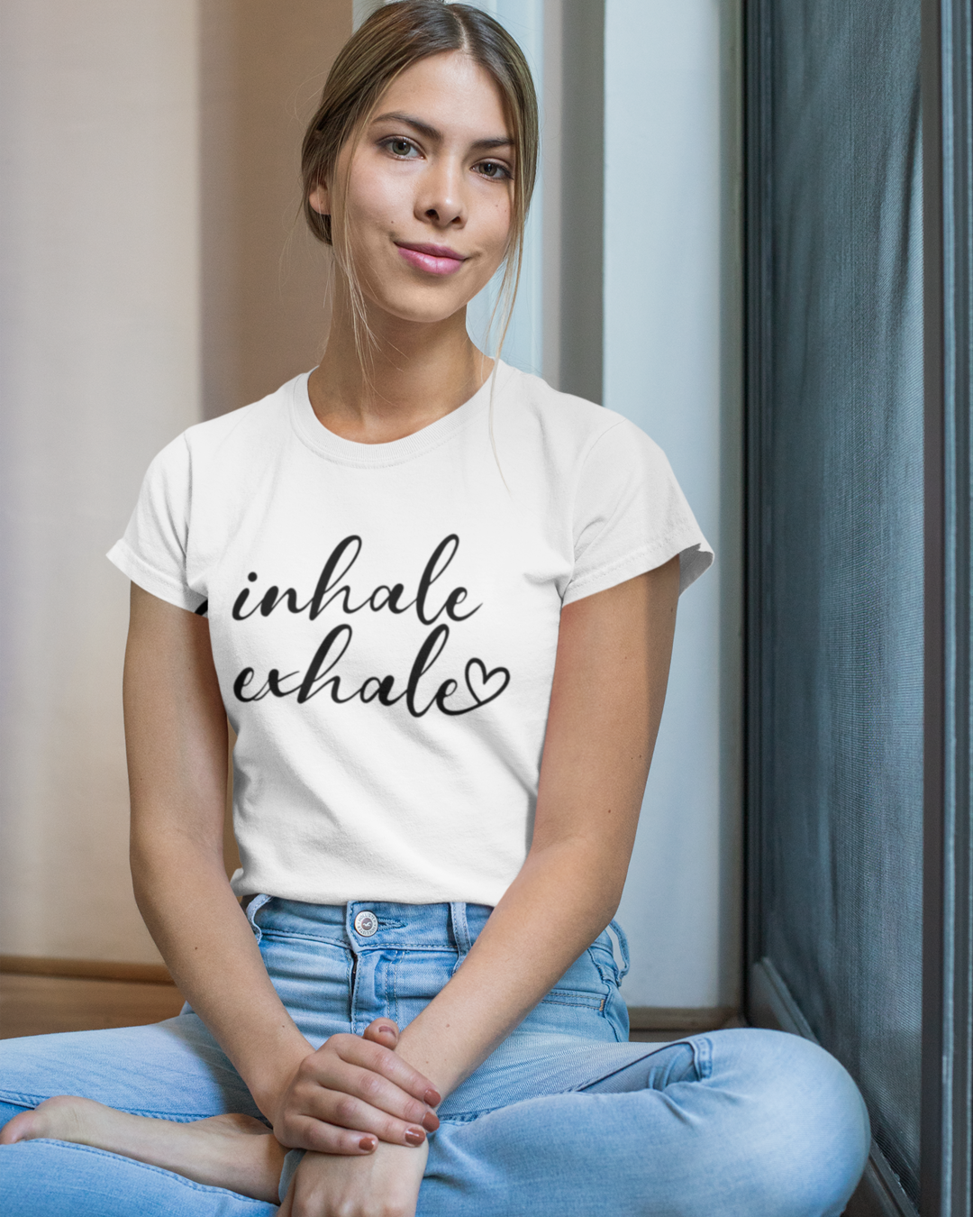 Organic Damen T-Shirt (155 g/m²) / INHALE EXHALE