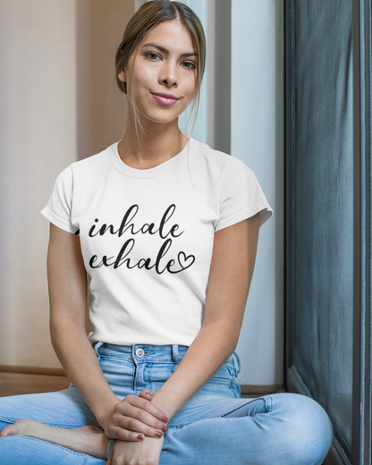 Organic Damen T-Shirt (155 g/m²) / INHALE EXHALE