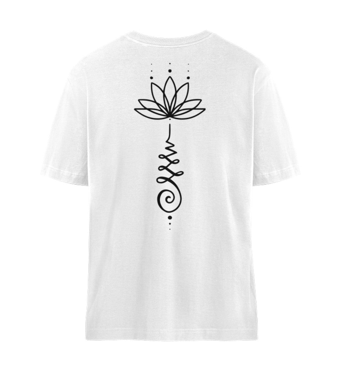 Organic Unisex Relaxed T-Shirt UNALOME LOTUS White