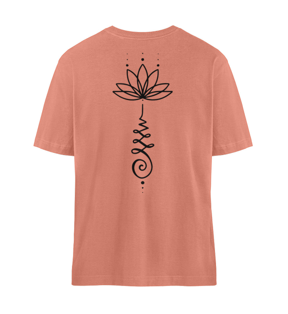 Organic Unisex Relaxed T-Shirt UNALOME LOTUS Rose Clay