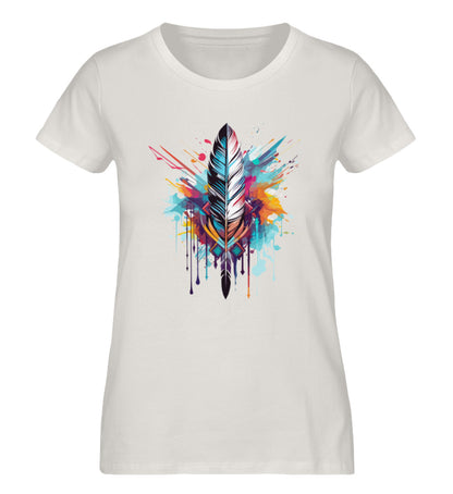 Organic Damen T-Shirt BOHO ARROW Vintage White