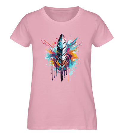 Organic Damen T-Shirt BOHO ARROW Cotton Pink