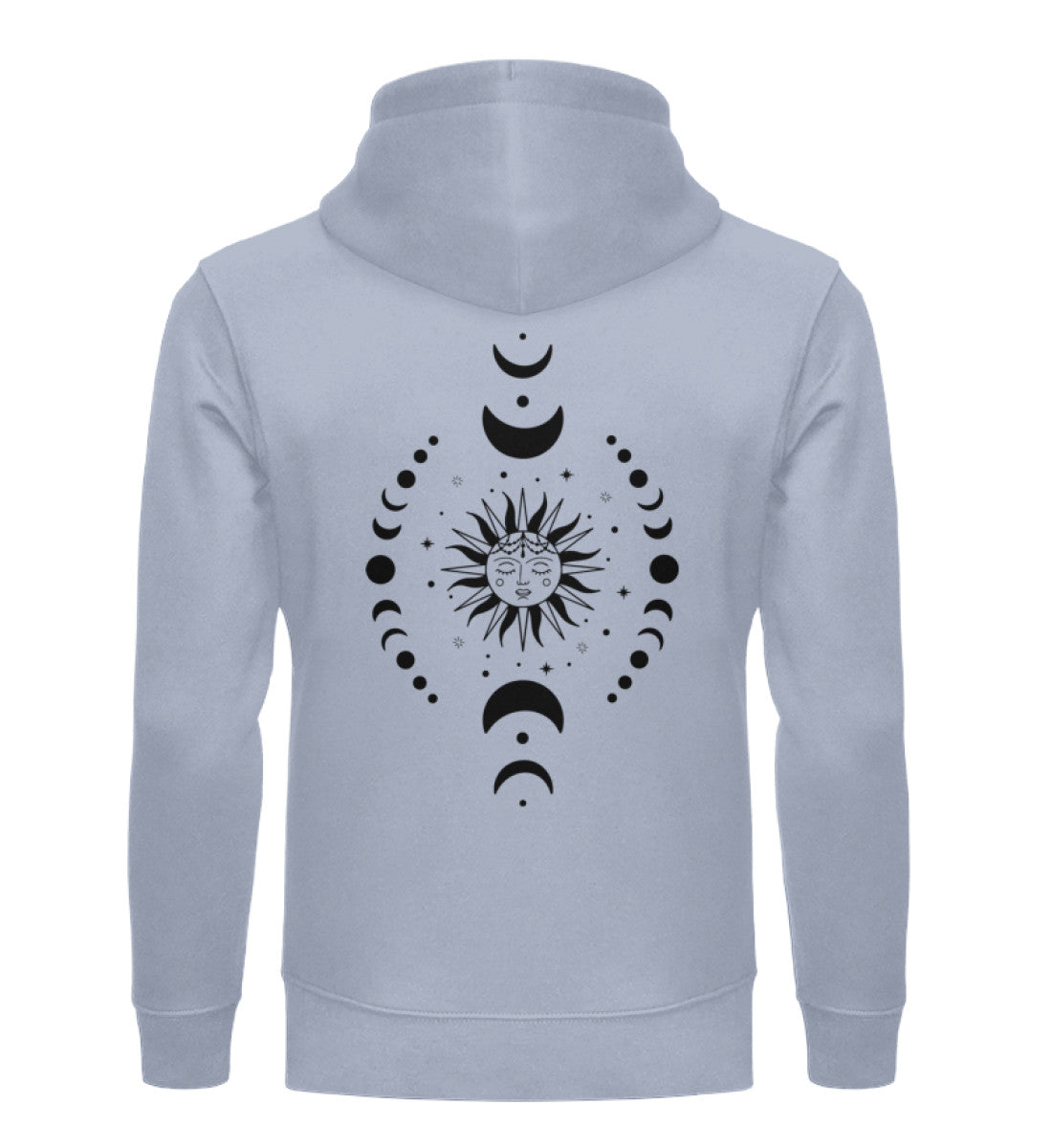 Organic Unisex Hoodie SYMBOLS IX Serene Blue