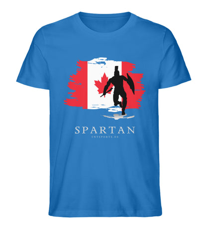 Organic Premium Unisex T-Shirt "CANADIAN SPARTAN" Royal Blue