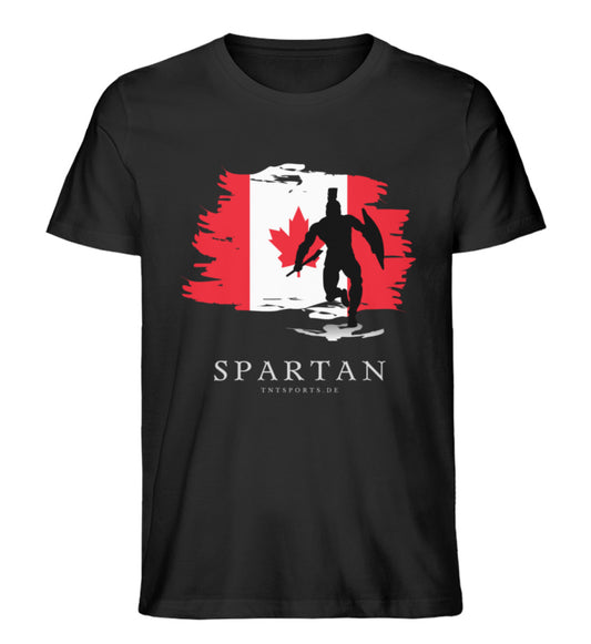 Organic Premium Unisex T-Shirt "CANADIAN SPARTAN" Schwarz