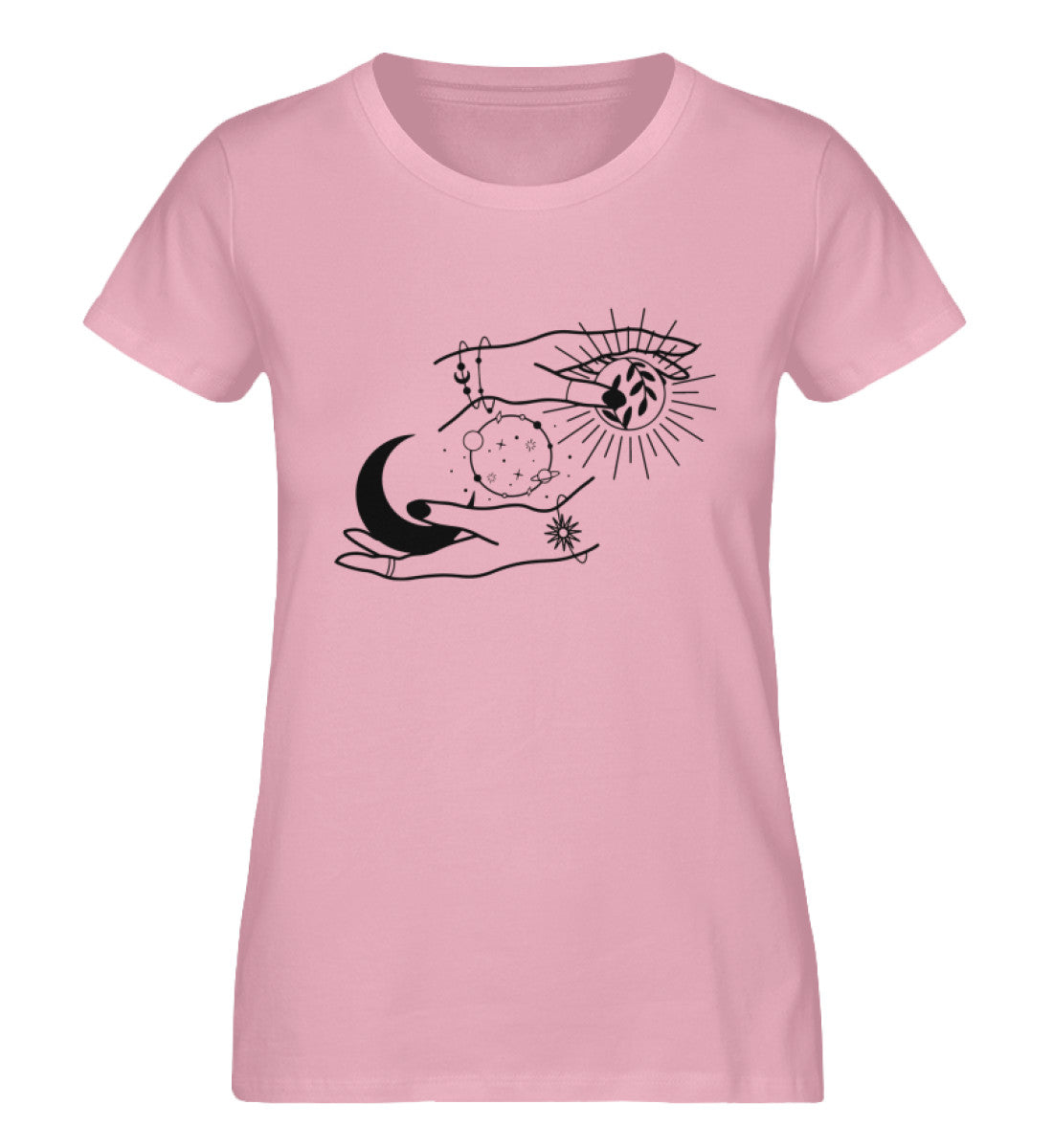 Organic Damen T-Shirt SYMBOLS III Cotton Pink