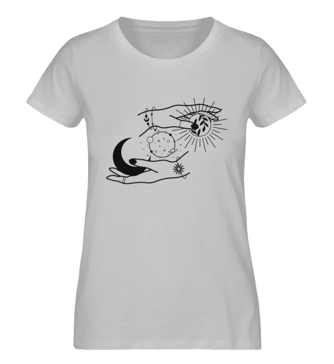 Organic Damen T-Shirt SYMBOLS III Grau (Meliert)