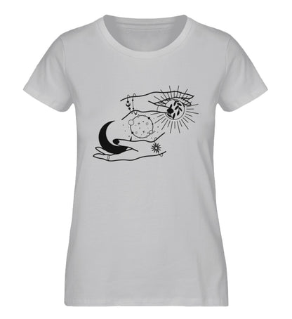 Organic Damen T-Shirt SYMBOLS III Grau (Meliert)