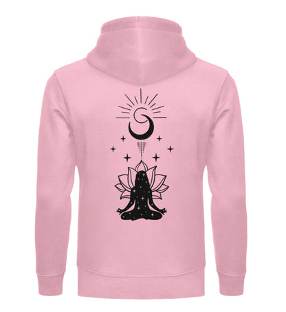 Organic Unisex Hoodie SYMBOLS VIII Cotton Pink