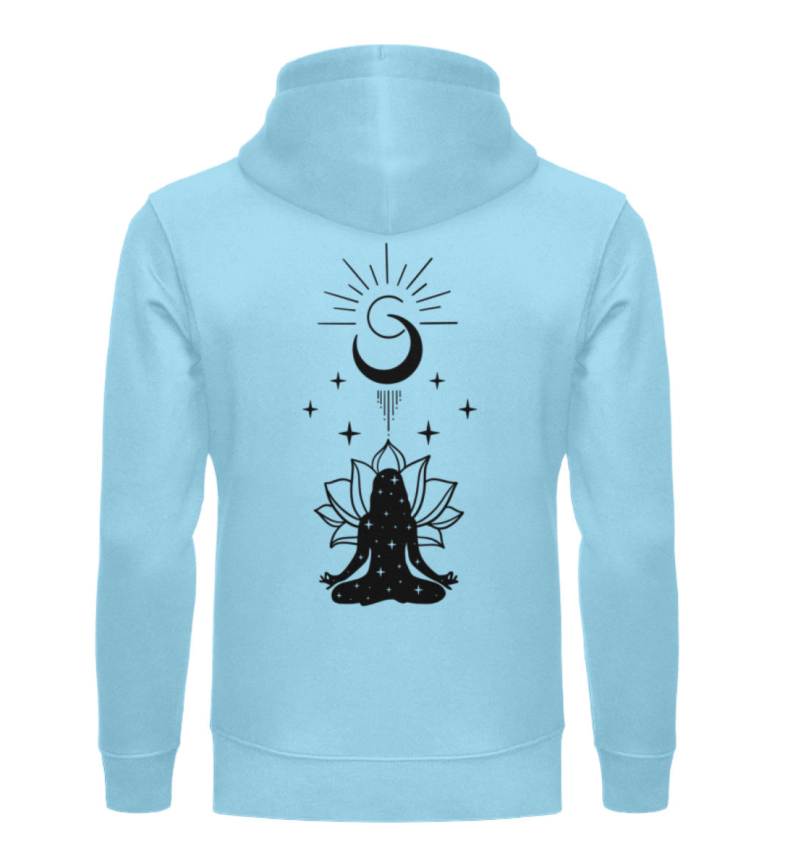 Organic Unisex Hoodie SYMBOLS VIII Himmelblau