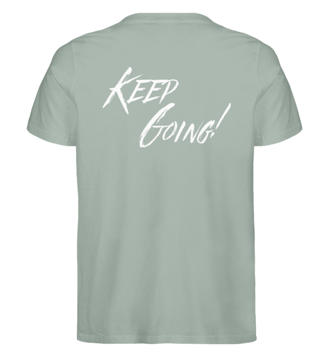 Organic Herren T-Shirt "KEEP GOING" Aloe