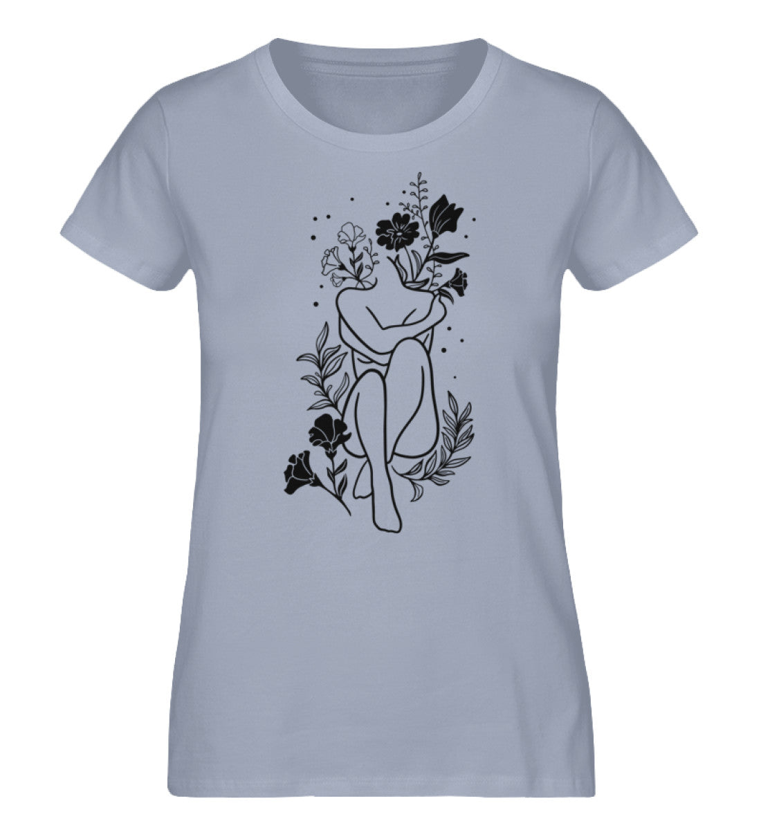 Organic Damen T-Shirt FEMALE Serene Blue