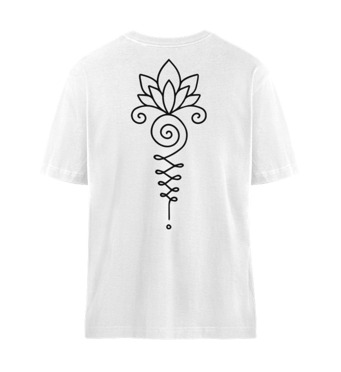 Organic Unisex Relaxed T-Shirt UNALOME LOTUS II White