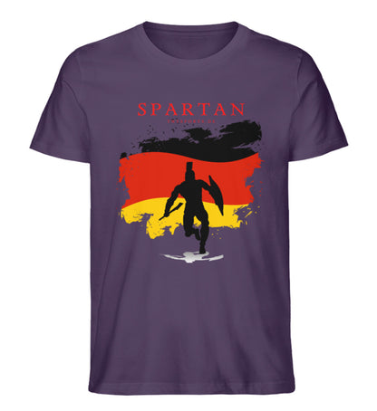 Organic Premium Unisex T-Shirt "GERMAN SPARTAN" Plum