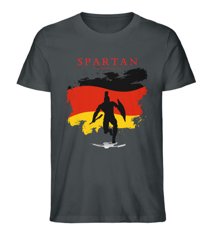 Organic Premium Unisex T-Shirt "GERMAN SPARTAN" India Ink Grey
