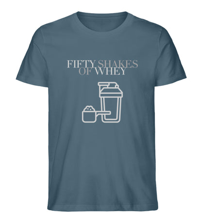 Organic Unisex T-Shirt "FIFTY SHAKES OF WHEY" Stargazer