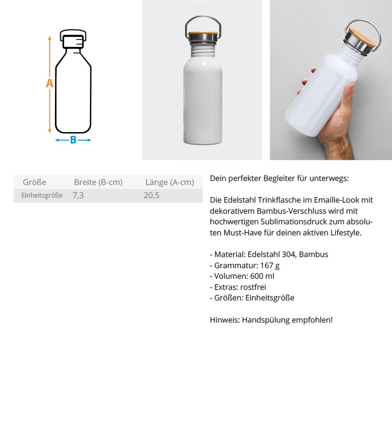 Edelstahl-Trinkflasche "Always Awesome" Measurement