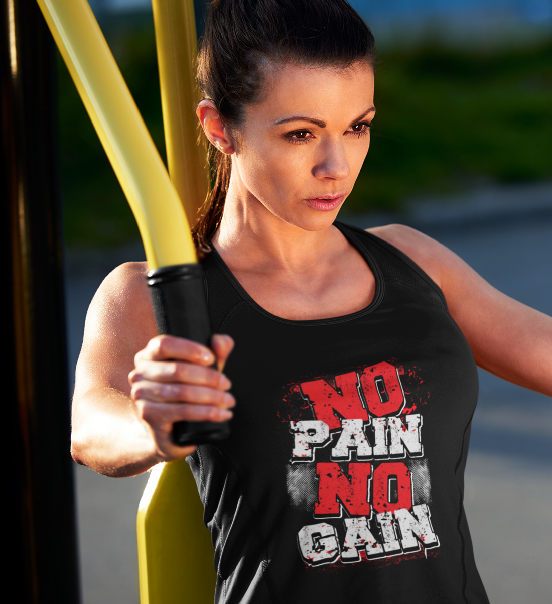 Organic Damen Tank Top NO PAIN...