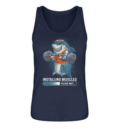 Organic Damen Tank Top Shark Navy