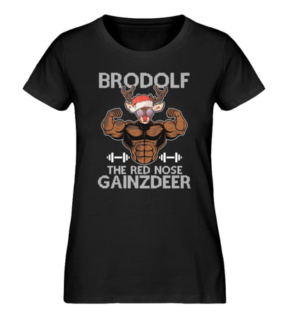 Organic Damen T-Shirt Brodolf Schwarz