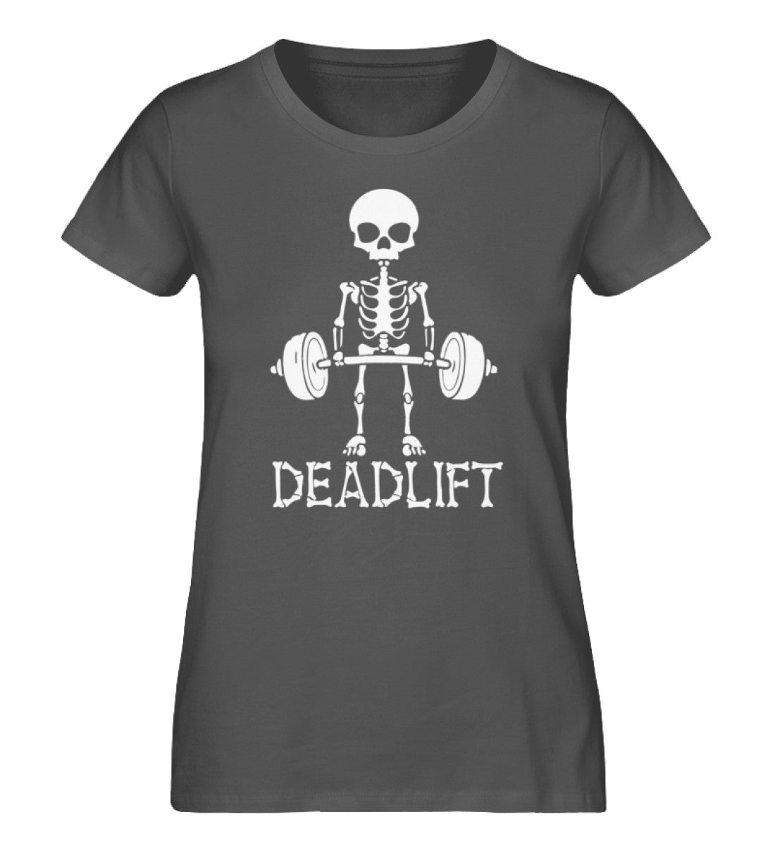 Organic Damen T-Shirt Deadlift Anthrazit