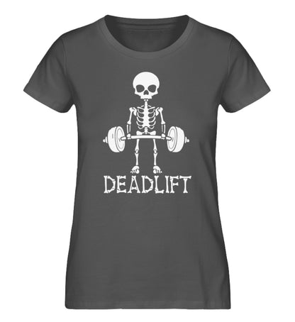 Organic Damen T-Shirt Deadlift Anthrazit