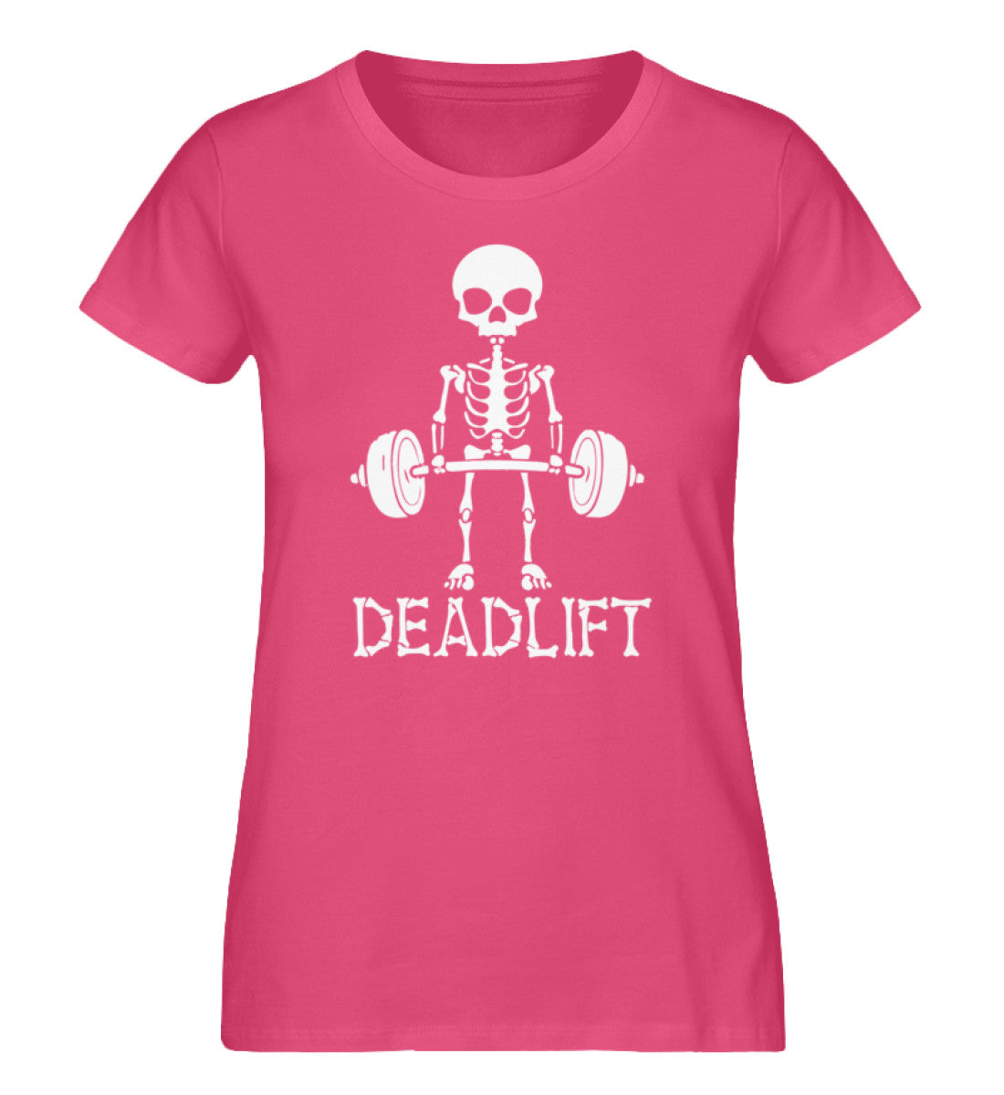 Organic Damen T-Shirt Deadlift Pinkpunch