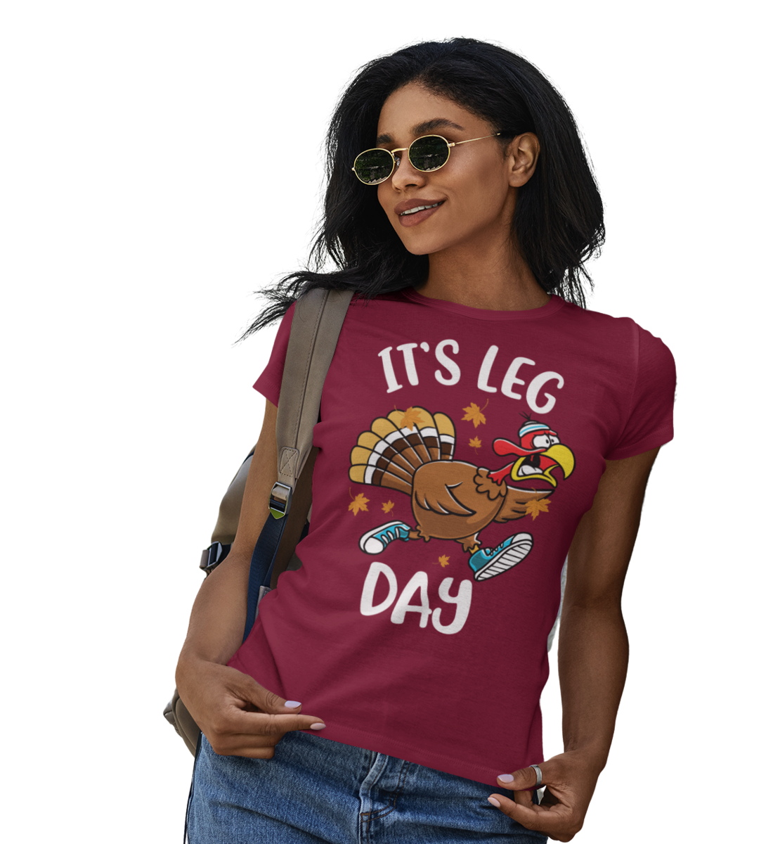 Damen T-Shirt Leg Day