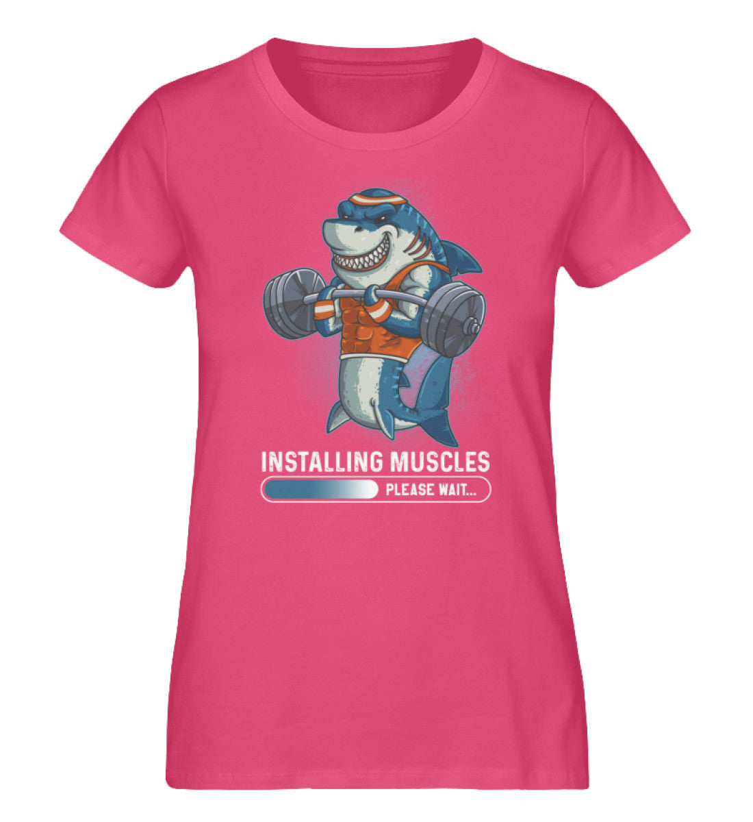 Organic Damen T-Shirt Shark Pinkpunch