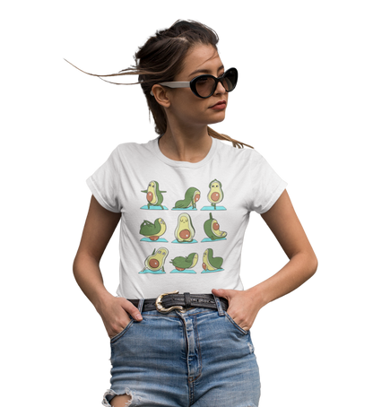 Damen T-Shirt Yoga Avocado