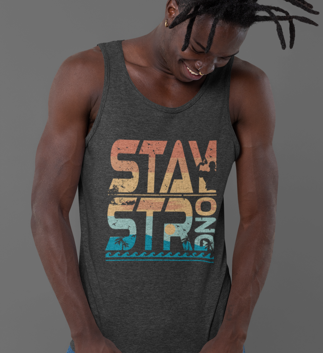 Organic Herren Tank Top STAY STRONG