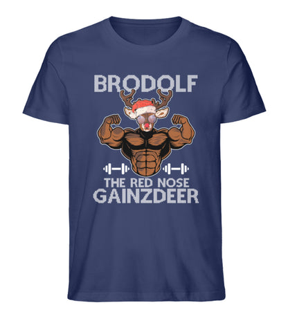 Organic Herren T-Shirt Brodolf Navy