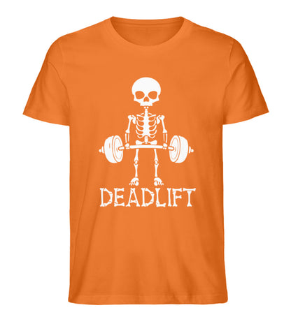 Organic Herren T-Shirt Deadlift Orange