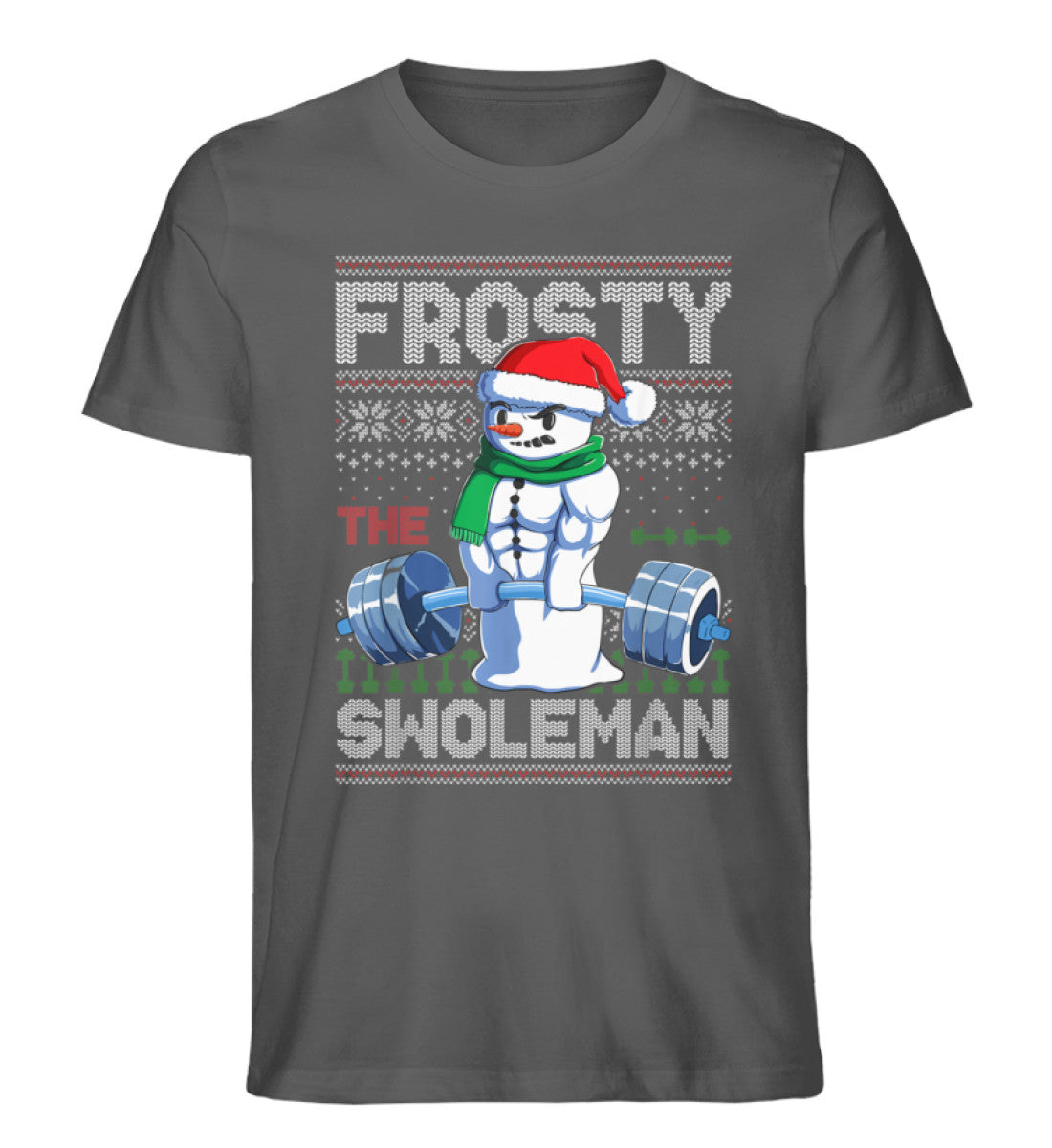 Organic Herren T-Shirt Frosty Anthrazit