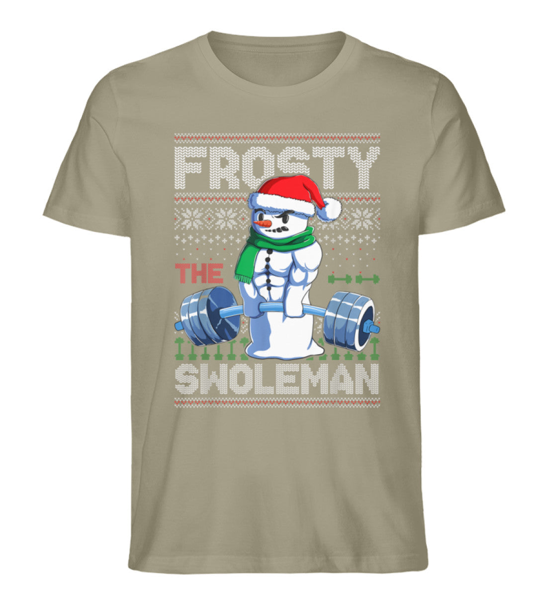 Organic Herren T-Shirt Frosty Khaki