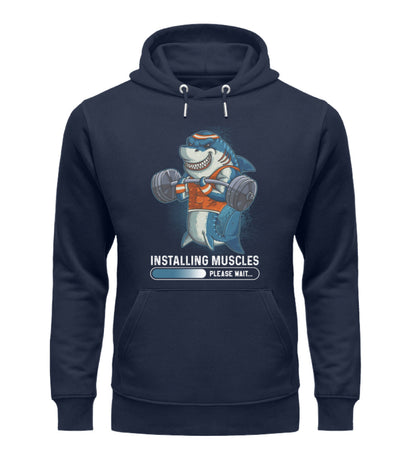 Organic Hoodie Shark Navy