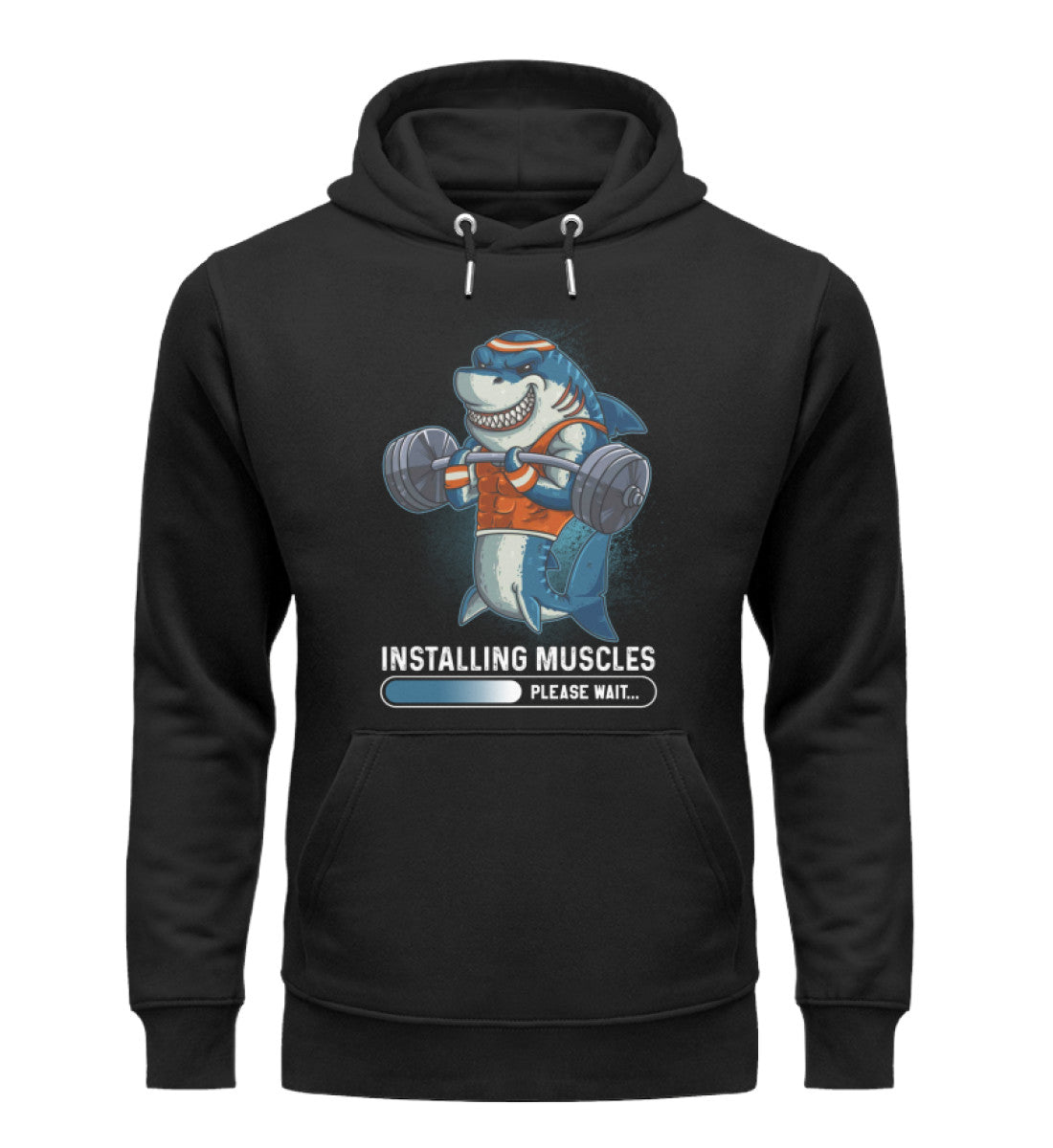 Organic Hoodie Shark Schwarz