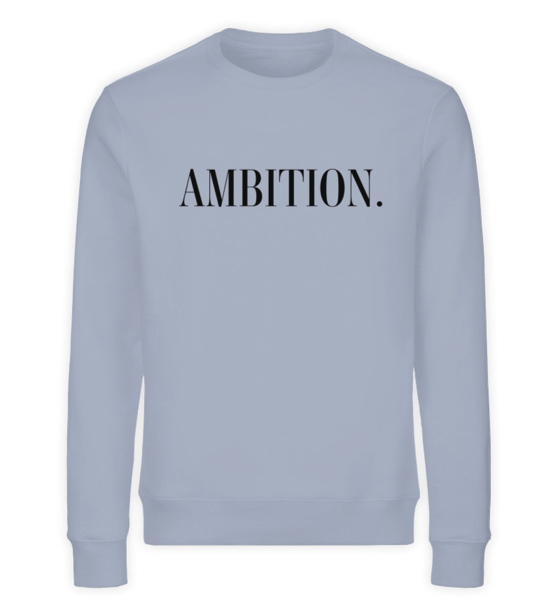 Organic Sweatshirt AMBITION Serene Blue