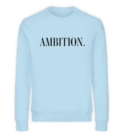 Organic Sweatshirt AMBITION Sky Blue