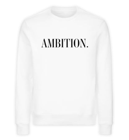 Organic Sweatshirt AMBITION Weiss
