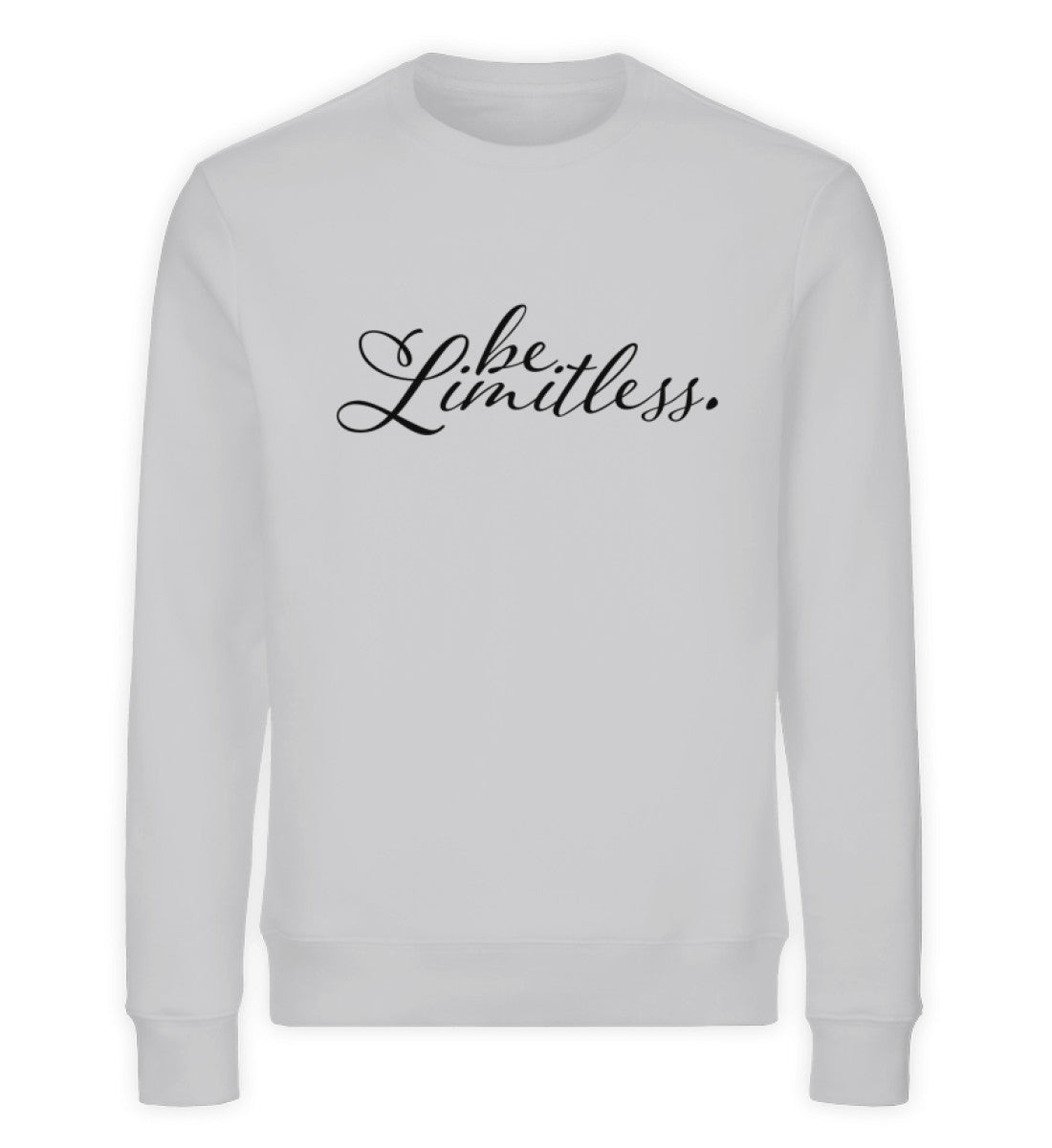 Organic Sweatshirt be Limitless Grau Meliert