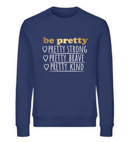 Organic Sweatshirt be pretty Navy