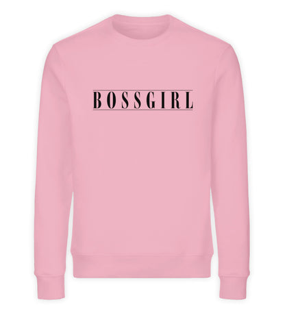 Organic Sweatshirt Bossgirl II Cottonpink