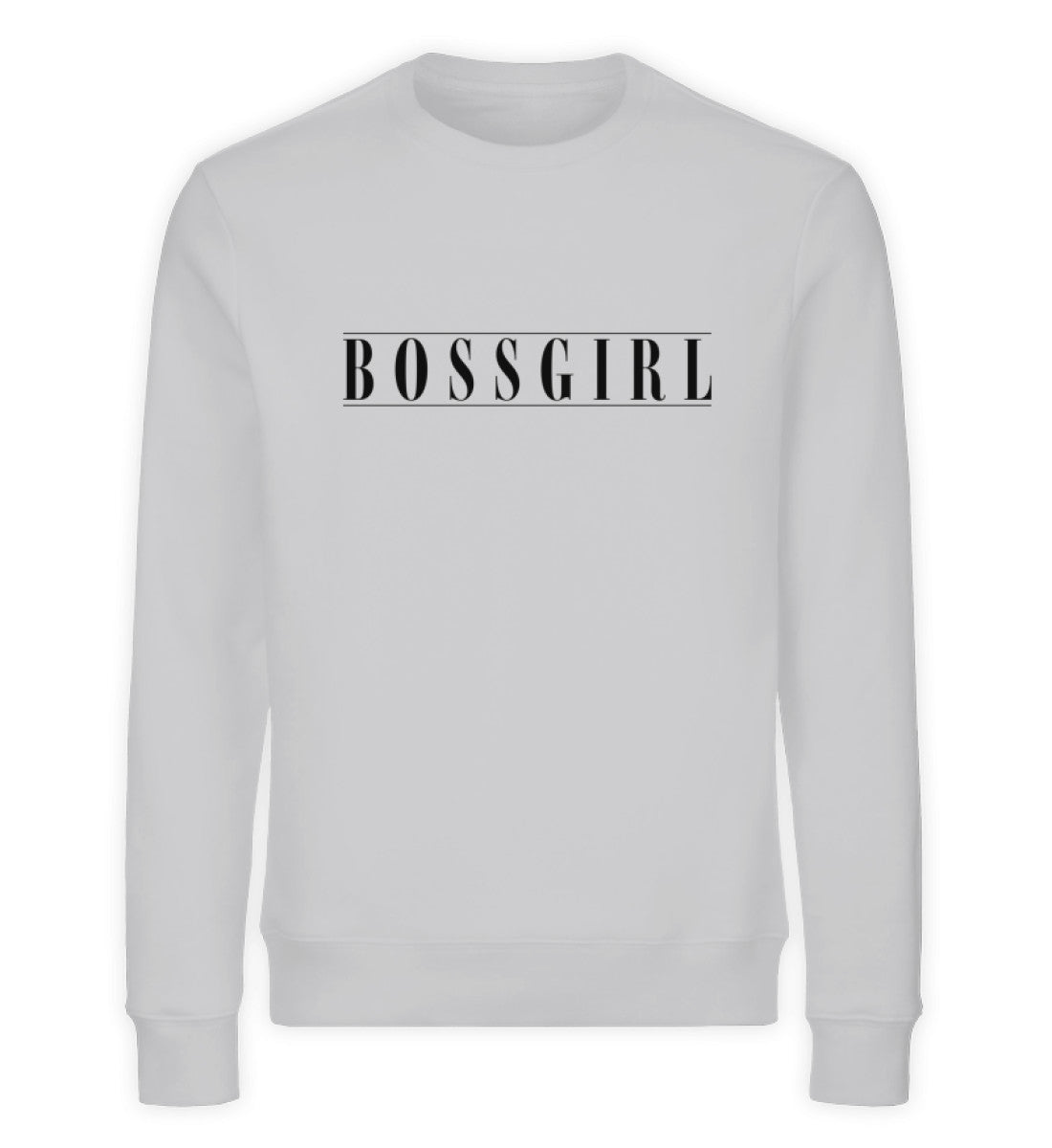 Organic Sweatshirt Bossgirl II Grau-Meliert