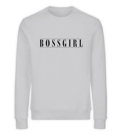 Organic Sweatshirt Bossgirl II Grau-Meliert