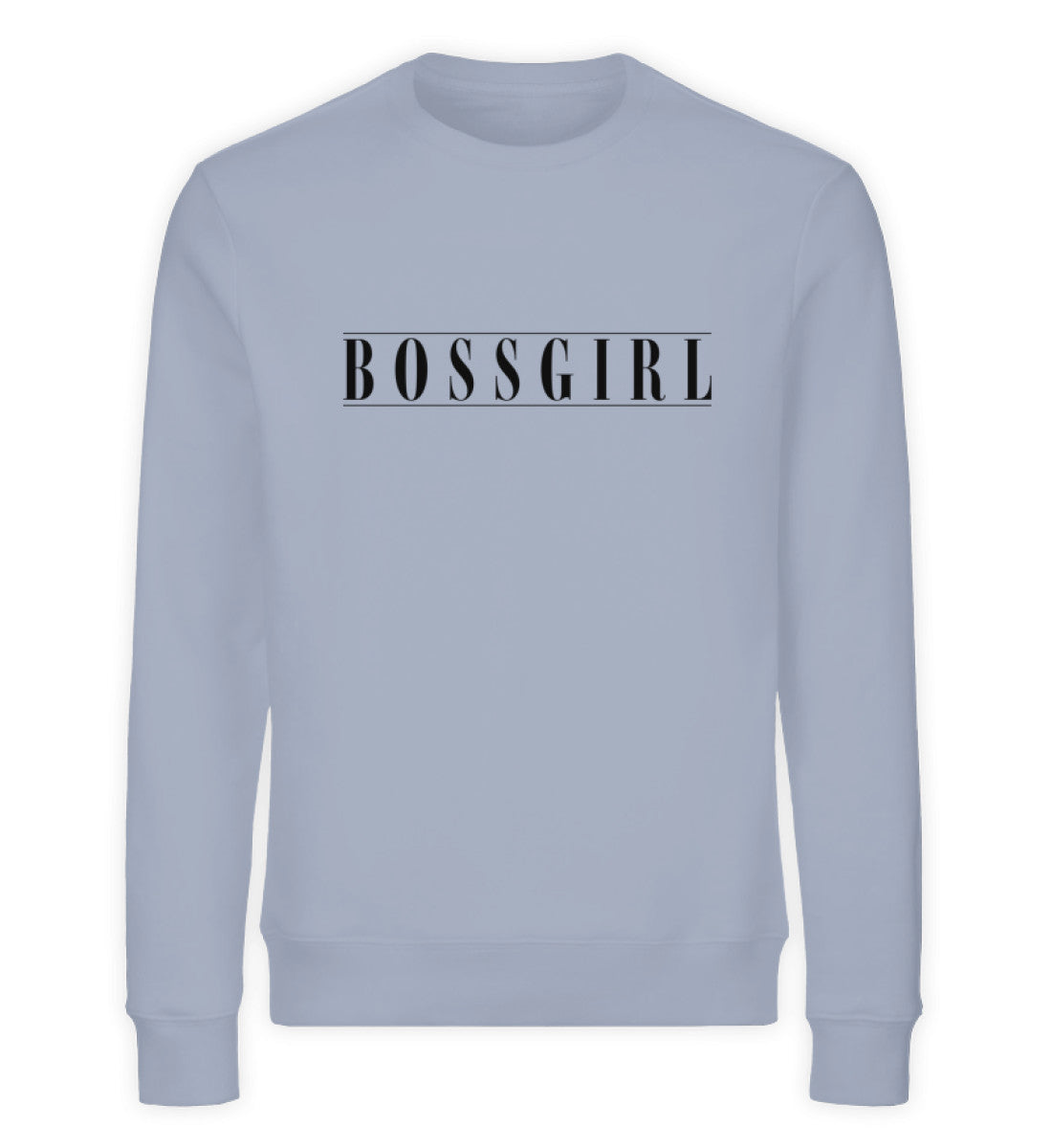 Organic Sweatshirt Bossgirl II Serene Blue