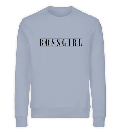 Organic Sweatshirt Bossgirl II Serene Blue