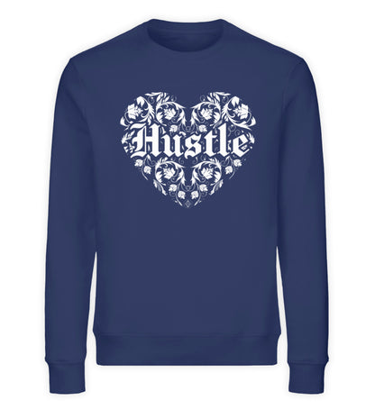 Organic Sweatshirt HUSTLE HEART II Navy